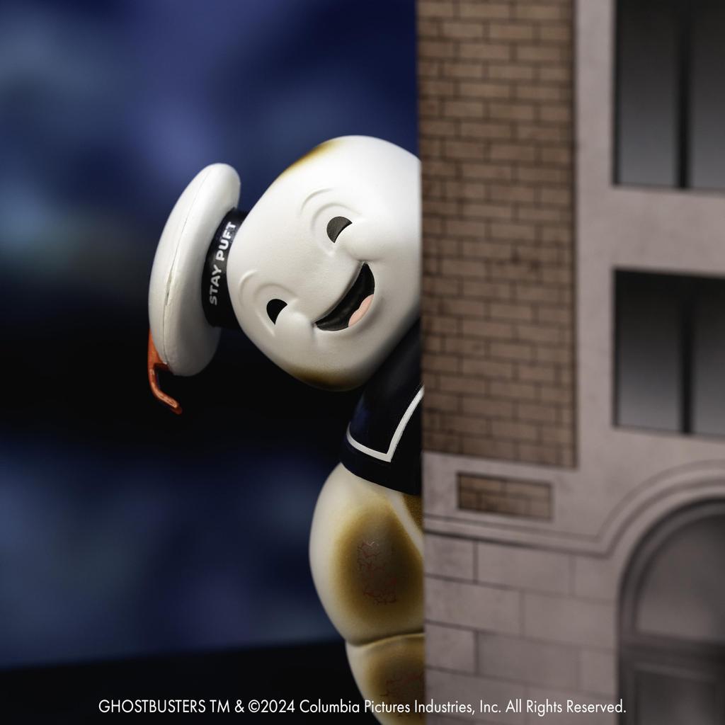Jada Nanoscene: Ghostbusters 6-inch Stay Puffed Marshmallow Man Nano Ecto-1 – Highly Detailed Movie Replica Playset