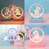 Cute Cartoon Unicorn Led Night Light Music Box Desktop Decor Ornament For Romantic Gift And Home Decor