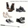 Portable Stainless Steel Adjustable Telescopic Shoehorn with Free Adjustment Long Handle Home Shoe Lift Wear Shoes Conveniently