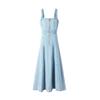 Navigare Women's Retro A-Line Denim Suspender Dress
