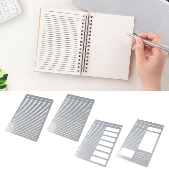 4Pcs Flexible Notebook Templates for Journaling Habit Trackers Daily Planning Handmade Travel-Friendly Set Checkbox Task List Templates