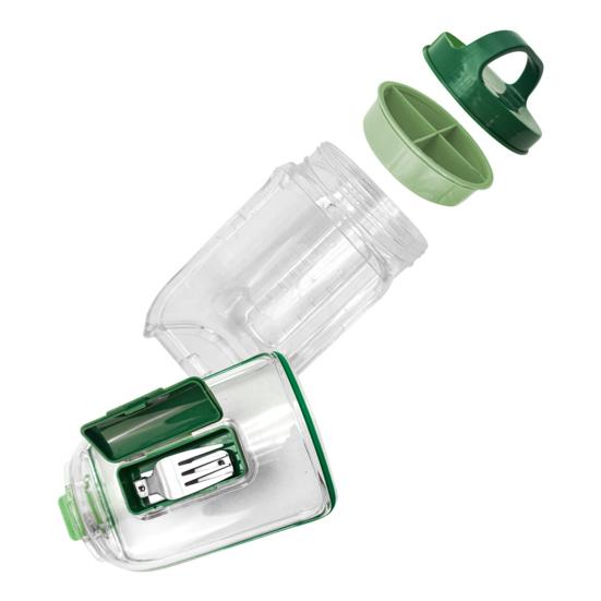 Bocal à Salade à Ouverture Latérale Contenant à Salade en Plastique Anti-Fuite avec Fourchette Boîte de Rangement Alimentaire Portable pour Préparation de Repas Voyage Pique-Nique en Plein Air