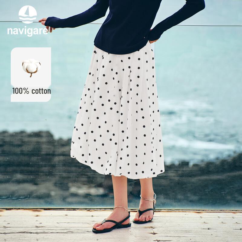 Navigare Women s Polka Dot Cocoon Midi Skirt XXL