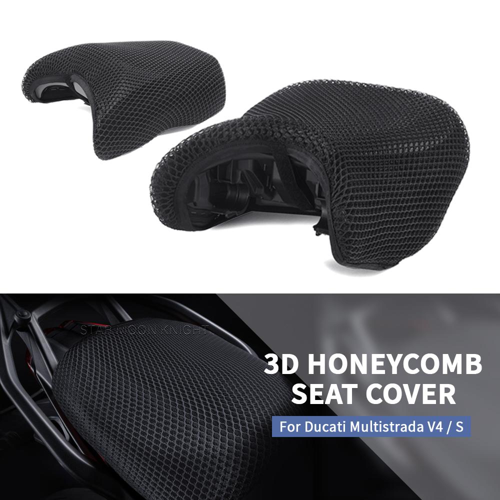 

Motorcycle Protecting Cushion Seat Cover For Ducati Multistrada V4 S V4S 2022 2023 - Nylon Fabric Saddle Seat