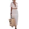 European and American women's clothing summer new lace elegant casual medium and long women's dress