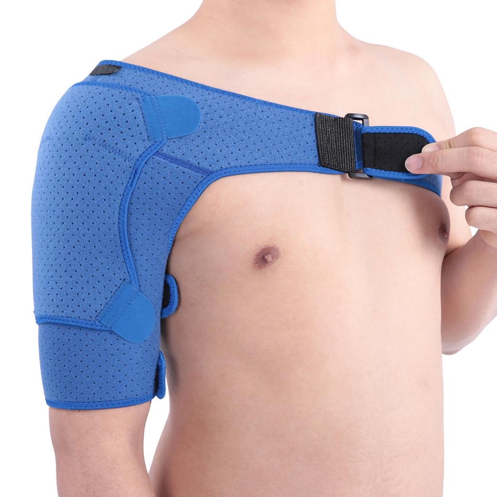 Shoulder Improved Pressurized Punched Breathable Shoulder Protector Small Size (28‑38in) Blu