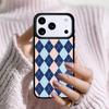Argyle Pattern Phone Case For Apple iPhone 17 Air 16E 15 14 Plus 13 12 11 Pro Max Mini Funda Cover