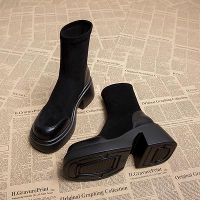 Fleece Shoes, Short Boots, Autumn and Winter New Style Shoes, Casual and Versatile Boots for Height Increase