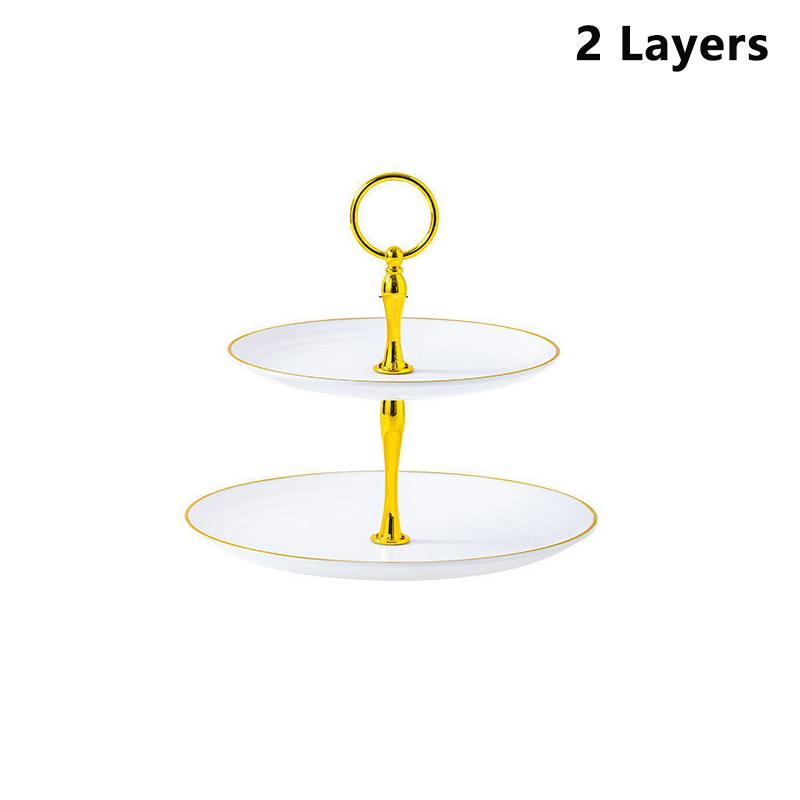 Kake Makron Brettstativ Fruktfat Cupcake Utstillingsstativ Kakeutstillingsstativ Plast Tørket Fruktfat Festborddekorasjon