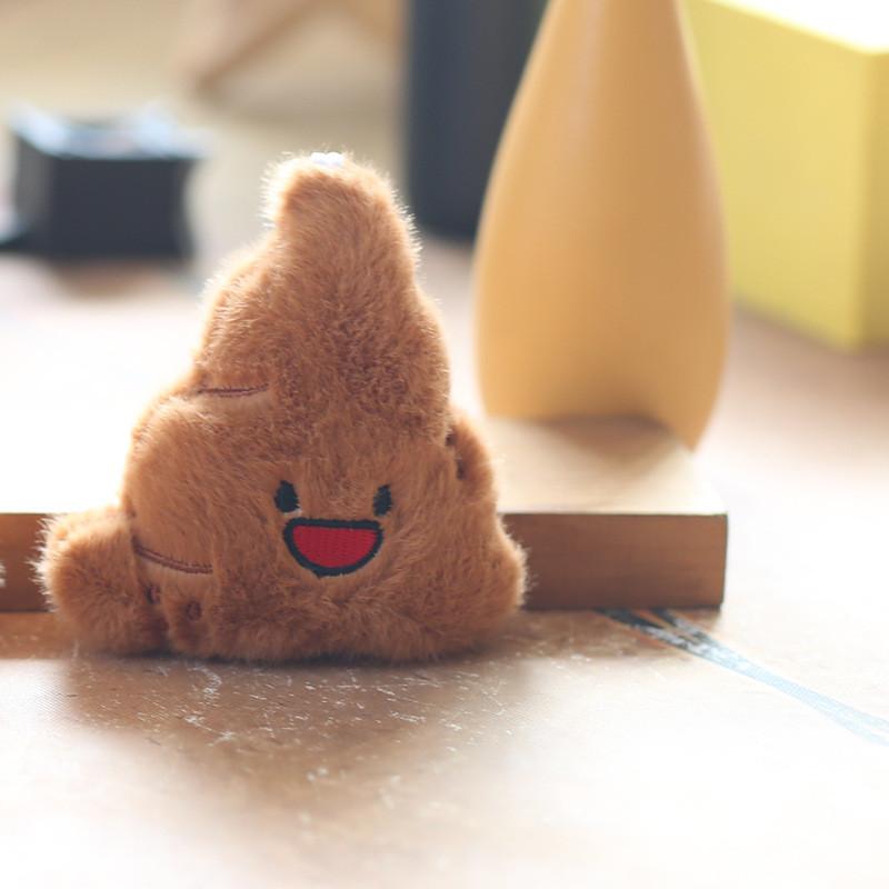 Adorable Plush Poop Keychain Doll Cute Soft Toy Hanging Pendant For Bags