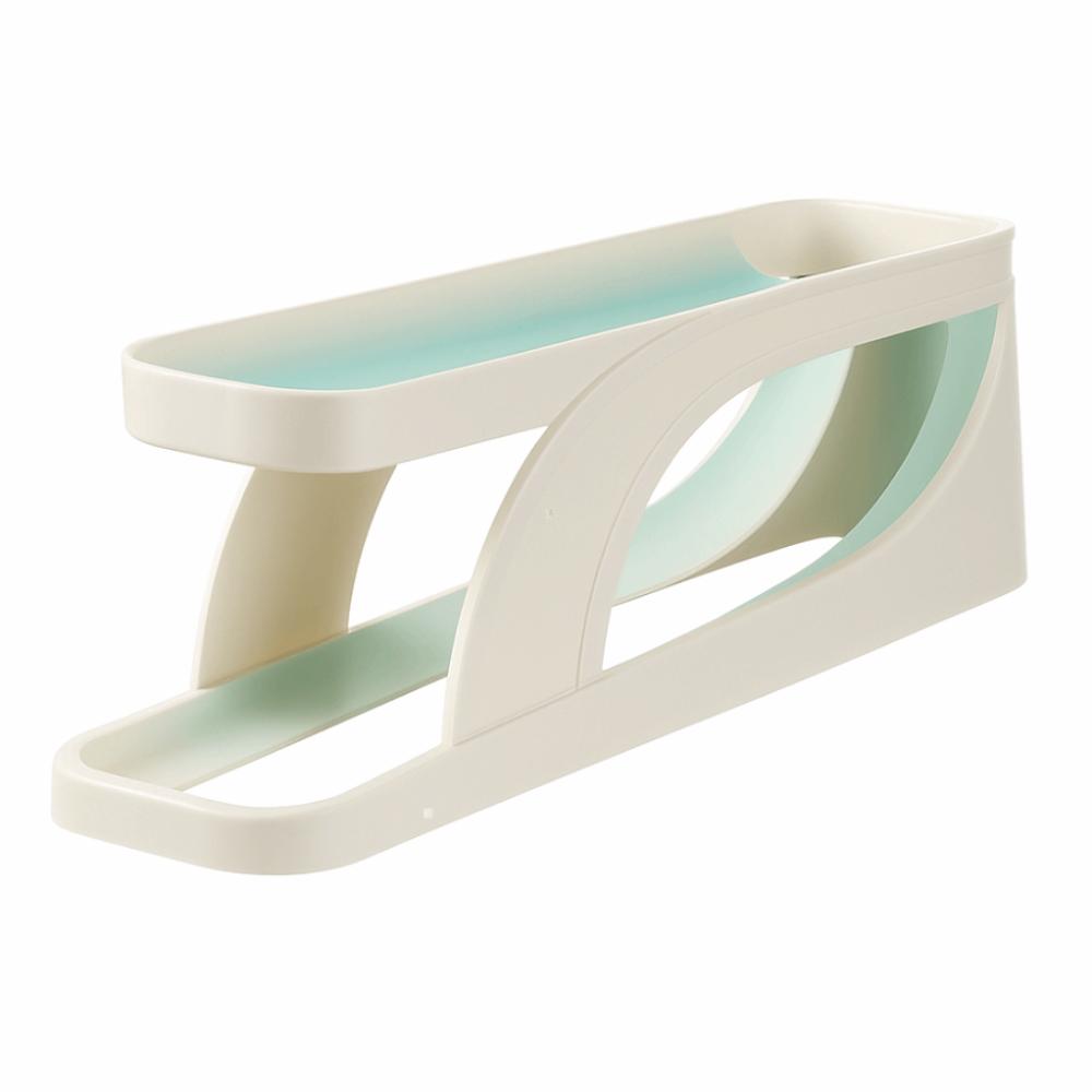 Rolldown Design Automatic Scrolling Egg Rack Double-layer Egg Basket Container  Kitchen Storage