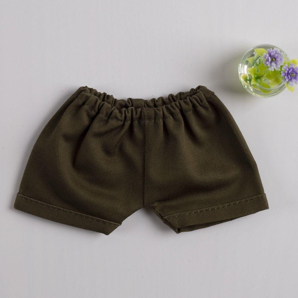 

Модная хлопковая одежда для кукол, милая одежда для кукол, аксессуары для 20-сантиметровой хлопковой куклы Army Green-Folded edge