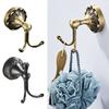 Decorative Brass Entryway Coat Hook Heavy Duty Metal Wall Mounted Hangers Simple Installs for Jackets Bags Homes Office
