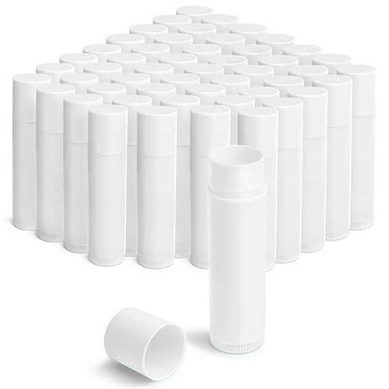 50 Lippenstift-Tuben-Set mit 5 ml Füllwerkzeugen - Lippenbalsam & Gloss PP-Tuben