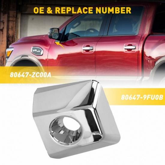 LEFT DRIVER DOOR HANDLE KEY BEZEL COVER 2005-15 For Nissan Armada 80647-9FU0B US