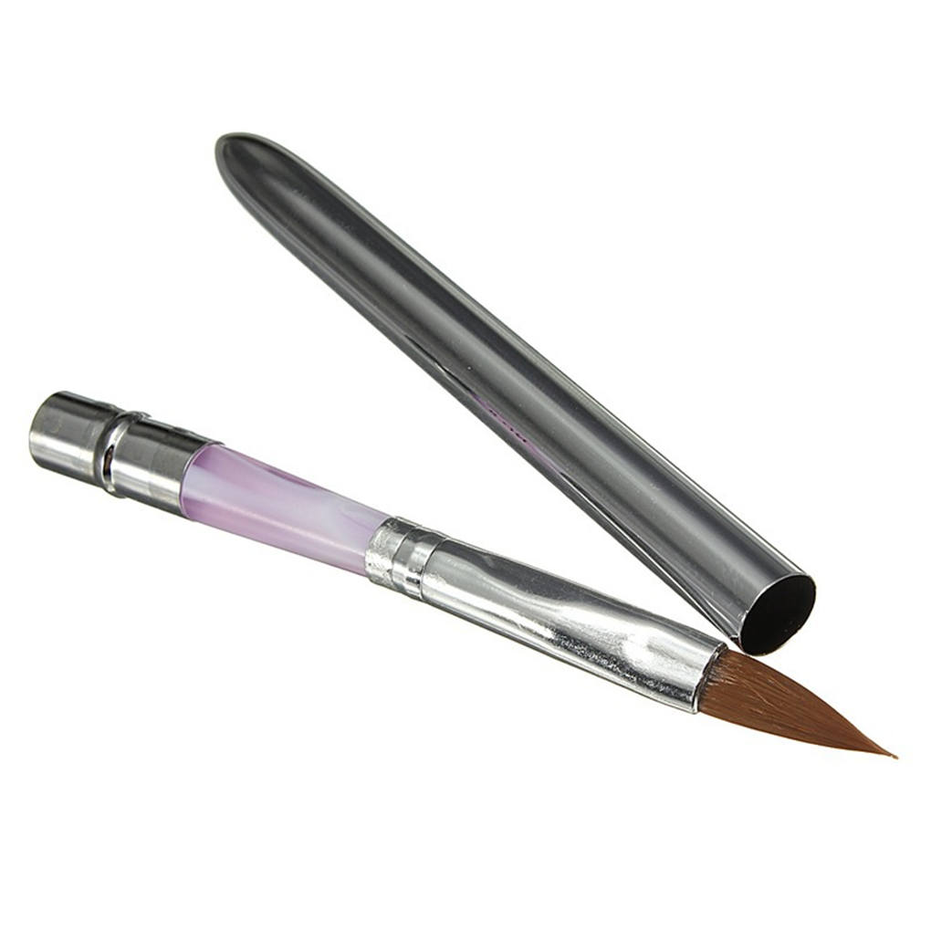 Pędzel do malowania zdobień na paznokciach, uchwyt w tubce, narzędzie do malowania manicure, rozmiar 2