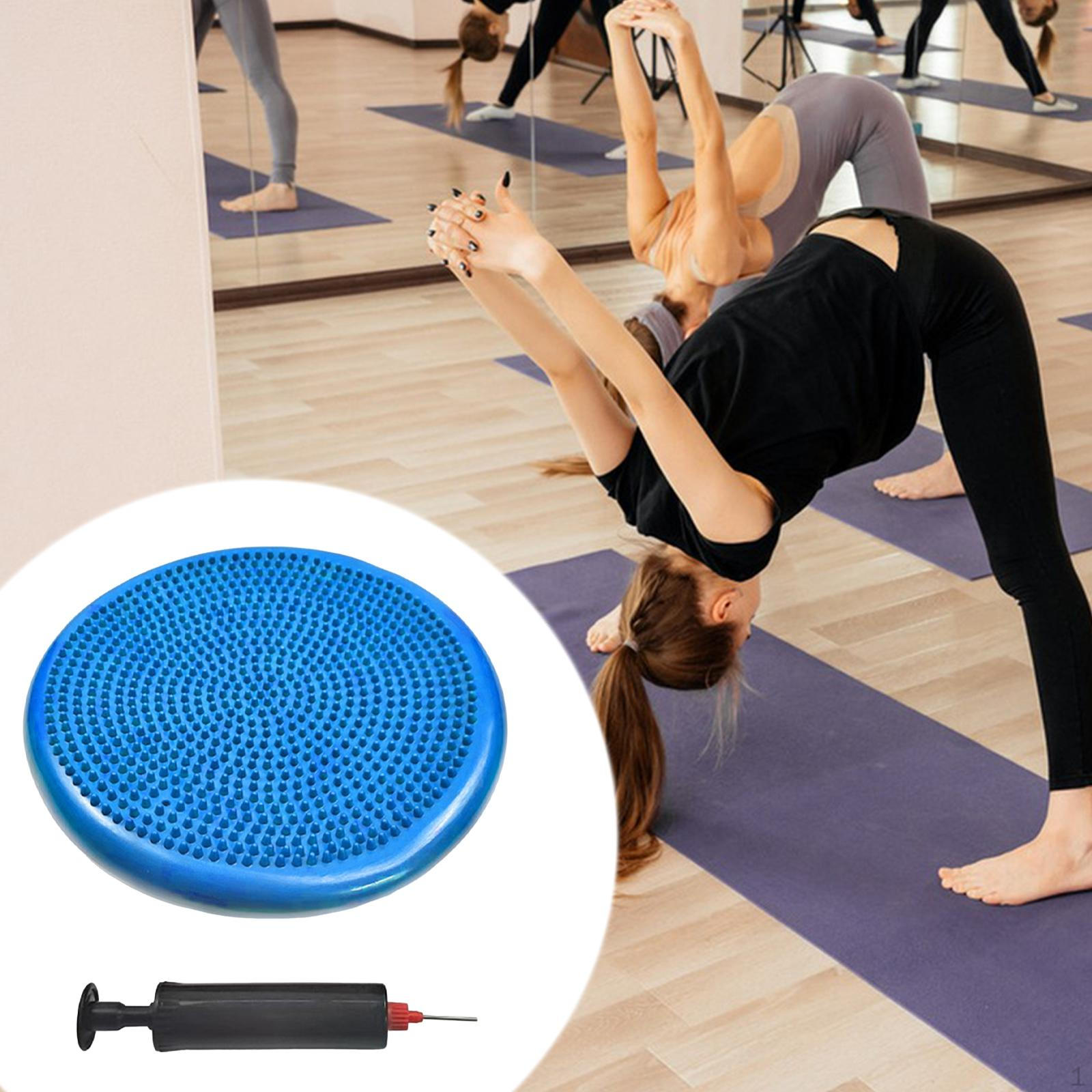

Balance Mat Flat Pad Thickened Wobble Cushion Disc Yoga Stability for Adults Sports синий