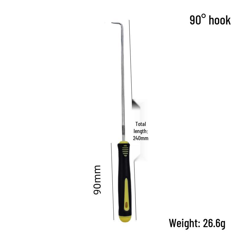 4-Piece Oil Seal Hook Set for Auto Repair - O-Ring Puller & Remover Tools