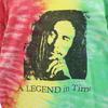 FRUIT OF THE LOOM 90s Made In USA Tie Dye Short Sleeve Bob Marley T-shirt Men's Used