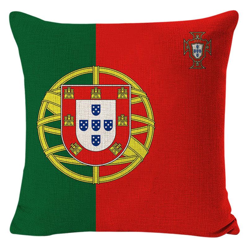World Cup Flag Pillow Printed Cushion Modern Bedside Soft Furnishing Sponsored Pillow Cover