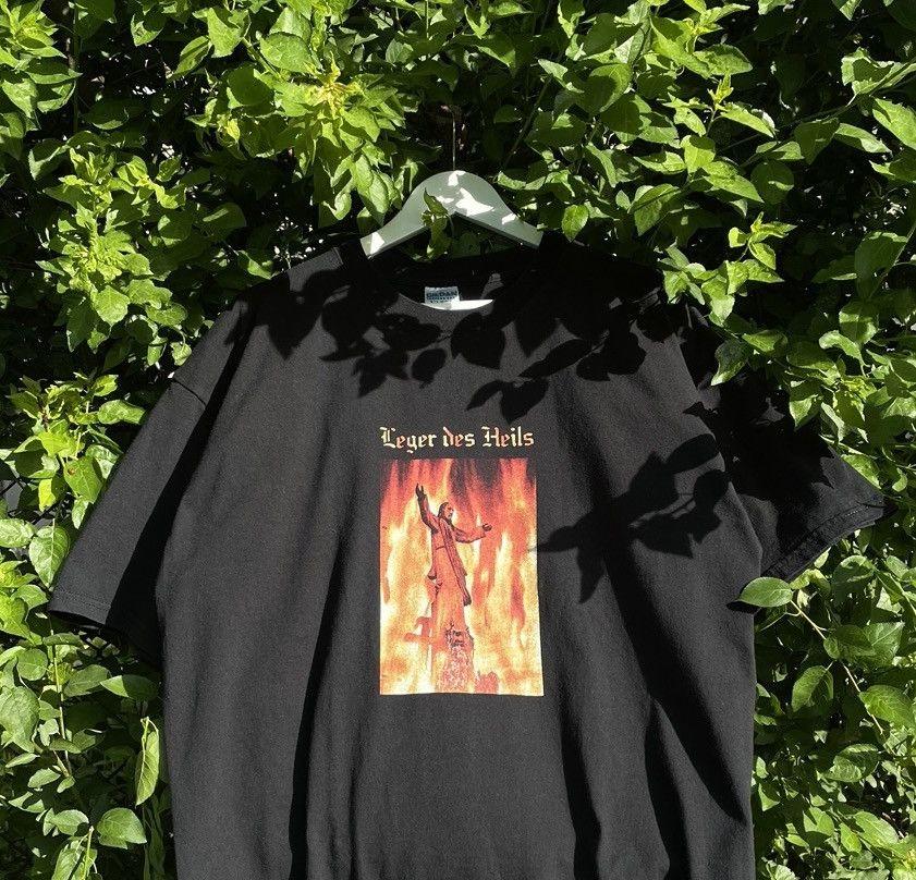 Vintage Jesus T-Shirt Fire Marduk Style vintage black color QT2300 Unisex T-Shirt