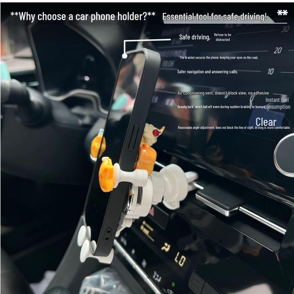 Star Person 2025 Car Air Vent Phone Holder - Cute, Clip-on, Navigation Aid for Men & Women.