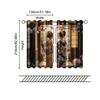 2 pcs   filtering curtains (excluding rods   non-movable   without batteries) Kimono Girls for use in bedrooms and living rooms