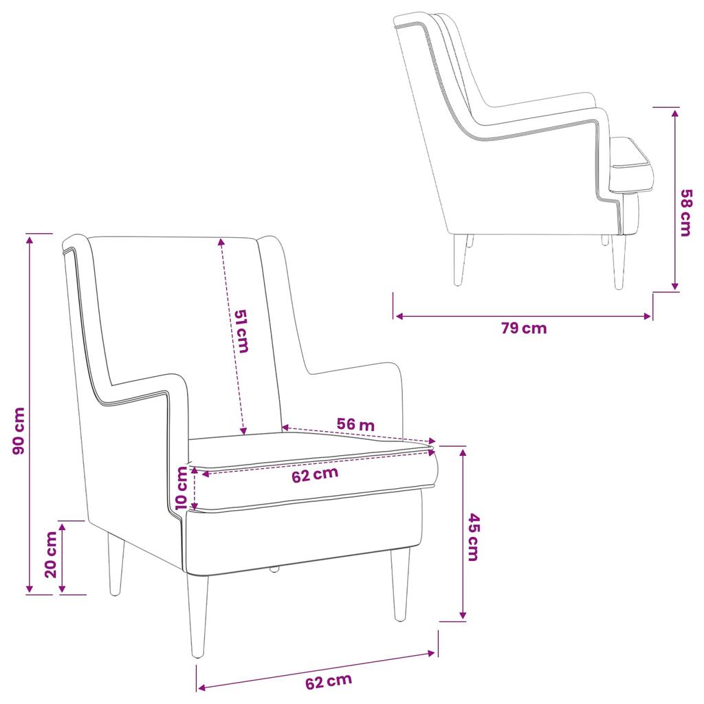 Cream Boucle Armchair