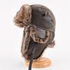 Winter-Kunstleder-Trapperhut mit Fleecefutter, warmer Gehörschutz für Damen und Herren, zum Reiten und für den Außenbereich