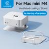 Hagibis Desktop Stand for Mac Mini M4/M5/M6 Pro Storage Holder Aluminum Dock Heat Dissipation Bracket Cooling Mount Accessories
