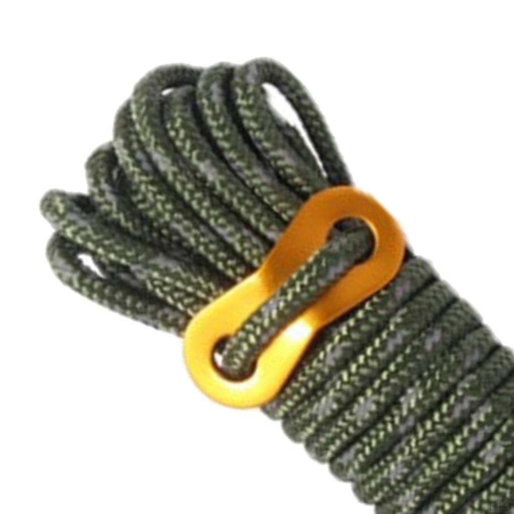 4 Guy Lines Tent Cords Lightweight Camping Rope with Aluminum Guylines Adjuster Tensioner Tarp,