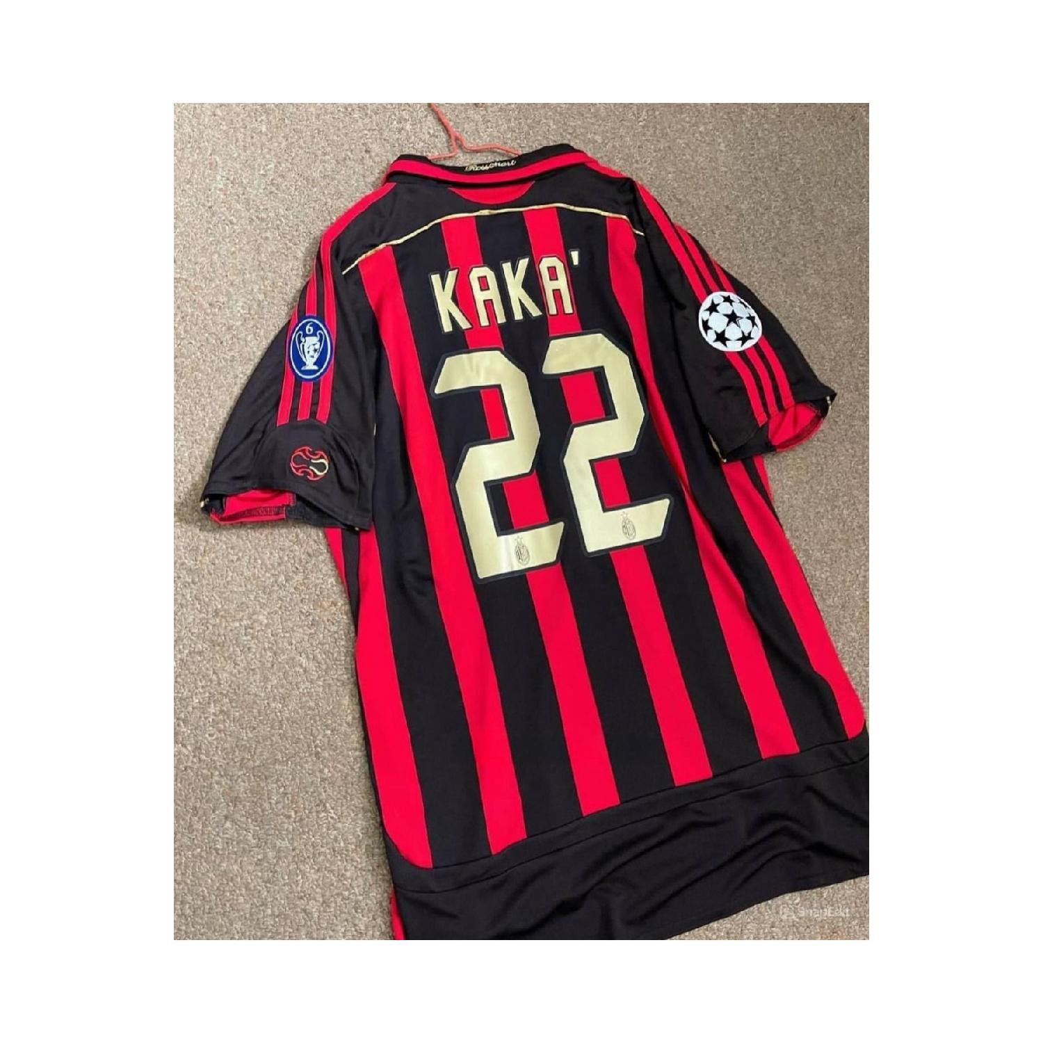 

Джерси Ac/milan Kaka Nostalgic Retro Джерси Красный/черный