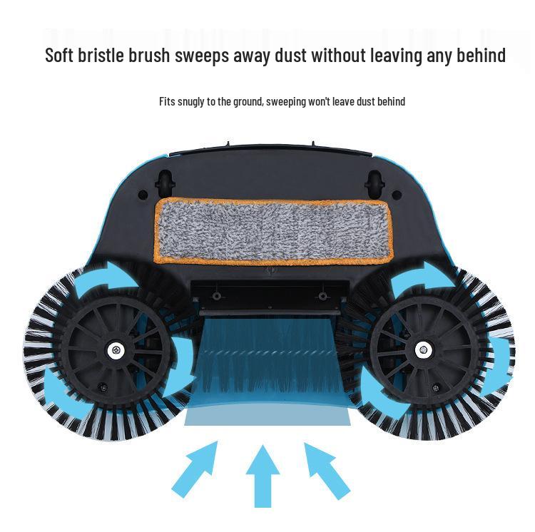 2-in-1 Mop and Broom Sweeper: Household Lazy, Push-Type Vacuum Cleaner