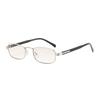 Retro metal narrow frame rectangular sunglasses men's and women's sunglasses trendy street shooting versatile high-end glasses