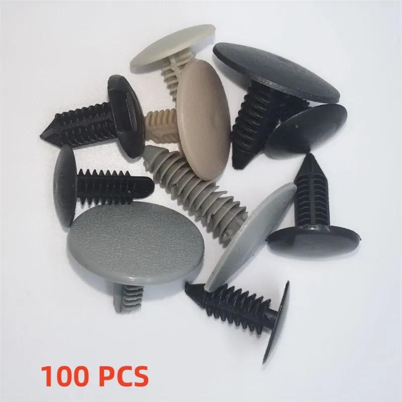 

100Pcs Mixed Car Bumper Clips Plastic Rivets Fastener Hood Push Retainers