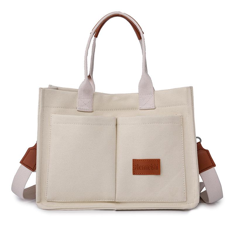 

Trendy Wide Shoulder Strap Handbag Tote Bag for Women