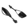 2PCS Motorcycle Rearview Mirror Clear View Wide Vision Shockproof Handlebar Side Mirror for Motorbike