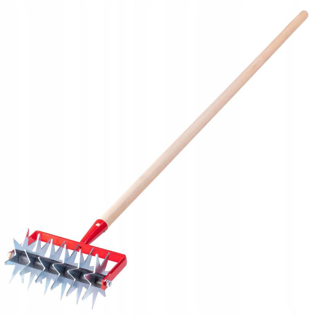 KADAX Hand Cultivator Soil Loosener Garden Aerator 145cm Rotary