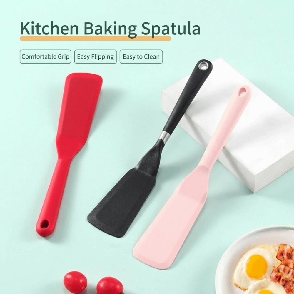 Leakproof Cooking Spatula Scraper Silicone Kitchen Spatula Durable Silicone Spatula Fried Fish