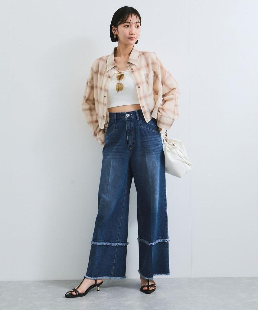 Fringe Flare Denim Blue S [BIS] (45)