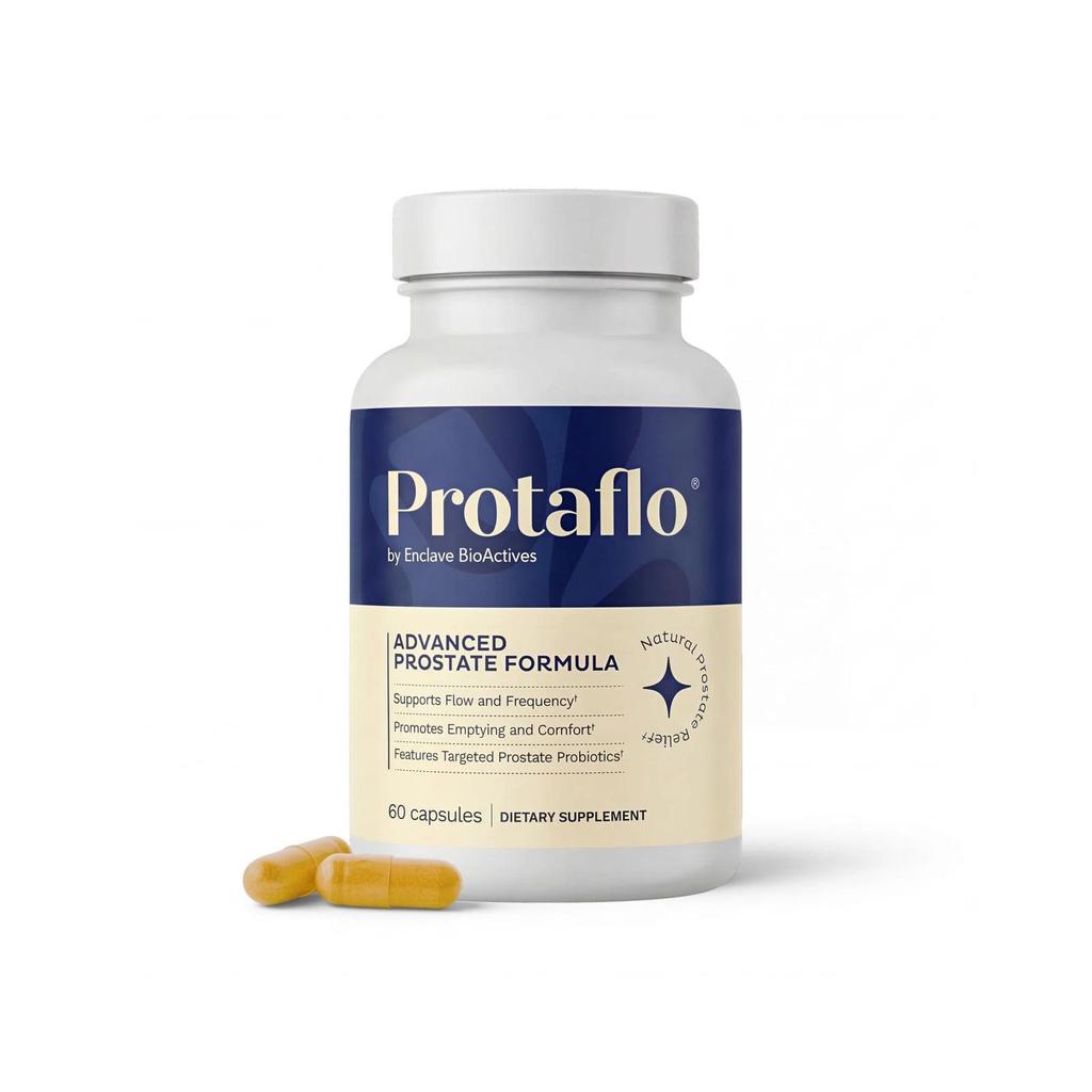 Prostate Supplements for Men - Supports Urinary Flow & Bladder Control | Probiotics + Black Walnut, Lycopene, Pumpkin Seed, Vitamin D3 & K2, 60 Caps