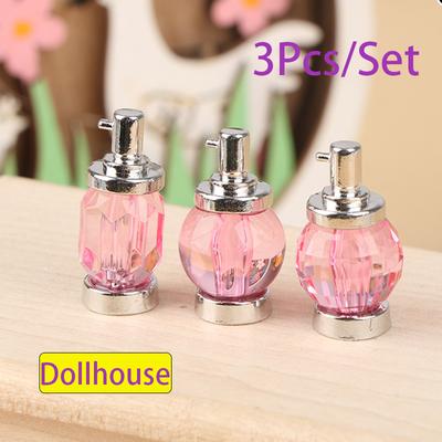 3 Stück 1:12 Puppenhaus Miniatur Parfüm Modell Schlafzimmer Bad Deko Spielzeug Szene Spielzeug Puppenhaus Deko Puppenhaus Zubehör