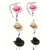 1pc Pet Cowboy Hat, Pet Accessory For Cats & Dogs, Western Style Sun Hat For Outdoor Activities, Holidays & Photoshoots