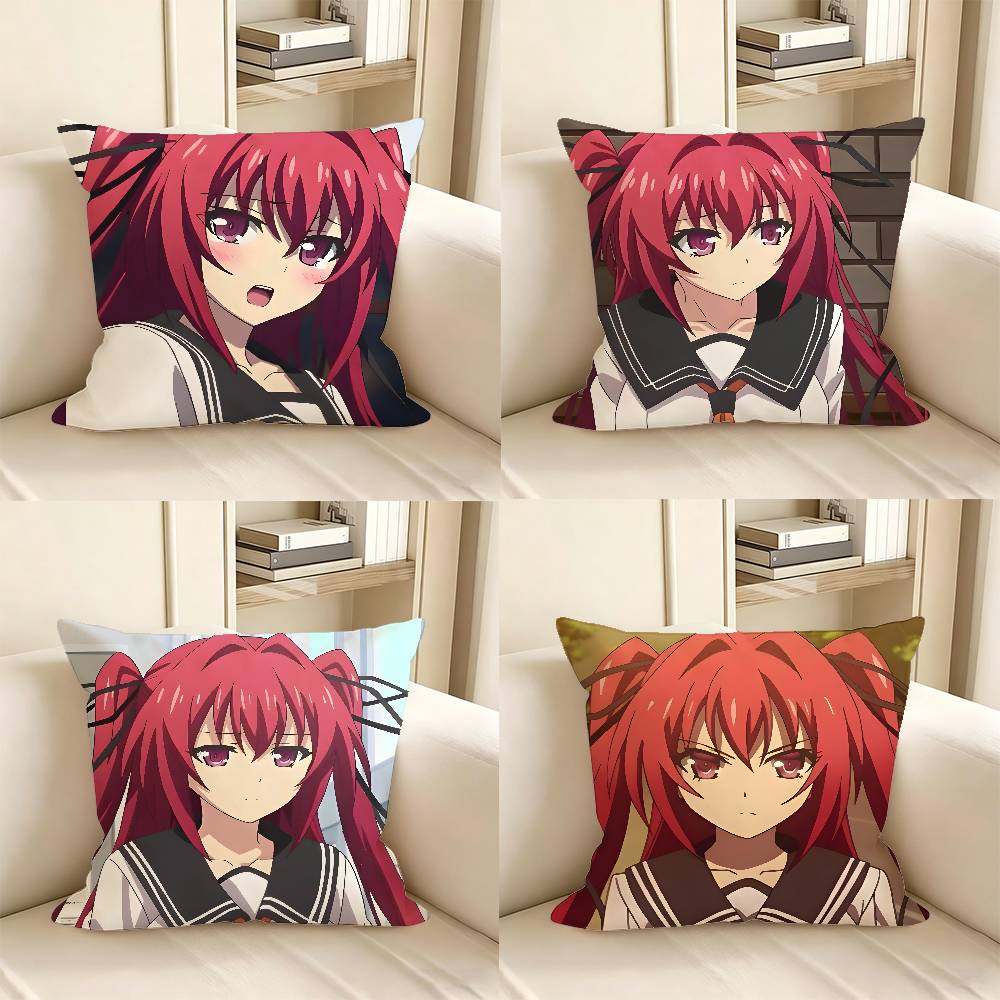 1pc Mio Naruse Anime Characters Pillow Case Fashion Square Pillowcase Bedroom Sofa Room Ins Decoration Leisure