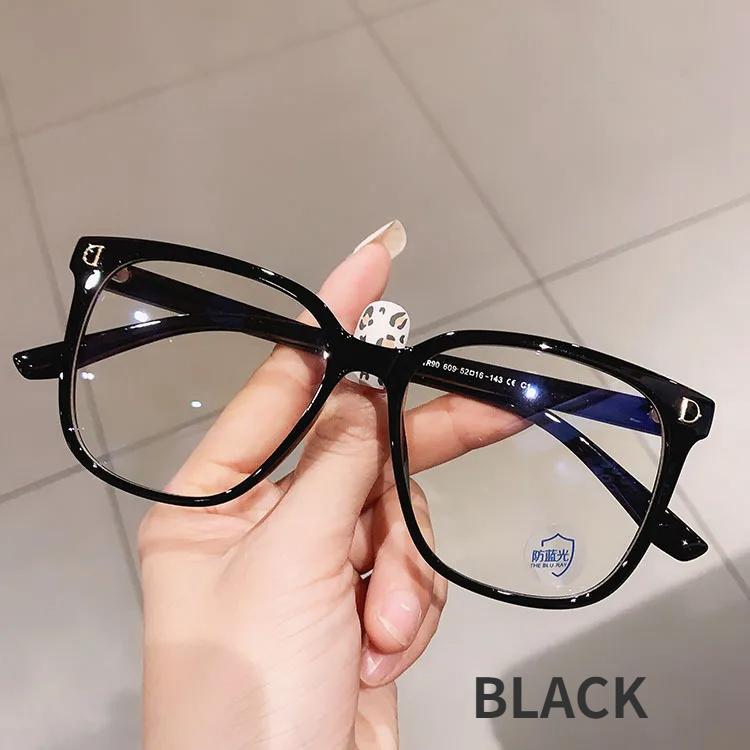 

Новые очки для близорукости в большой оправе, очки с защитой от синего света, женские защитные очки для компьютера, диоптрии -1,0 -1,5 -2,0 до -6,0 Anti-blue Light 0