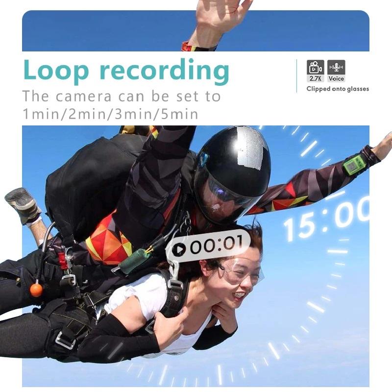 High-definition Wearable Glasses-style Camera, Outdoor Sports Camera, Portable Life Recorder