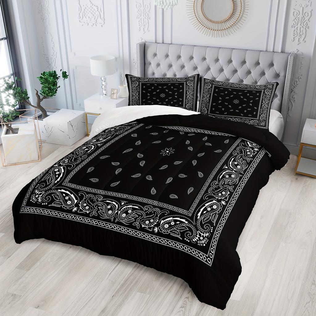 3Pcs Skull Bedding Set Goth Bedding Sets Comforter Skull Comforter Set Rose Comforter Halloween Skull Bed Comforter Cover