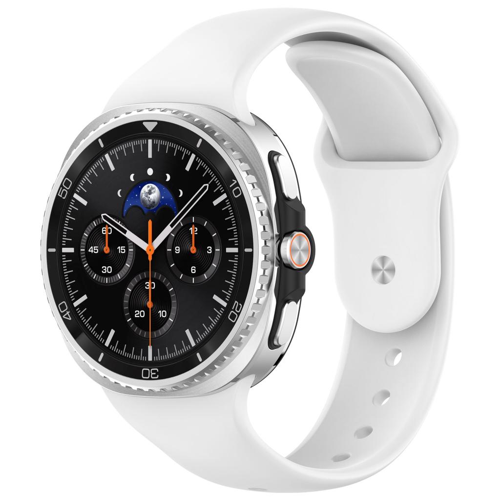 Sport Silicone Strap for Samsung Galaxy Watch 8 Classic 46mm No Gaps Original Wristband for Galaxy Watch 8 44mm 40mm Accessories