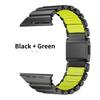 Titanium Fluoroelastomer Rubber Strap For Apple Watch Series 11 Band 46mm Magnetic Belt For Iwatch Ultra3 49mm 10 9 8 7 45mm 6 5 4 Se 44mm 42mm