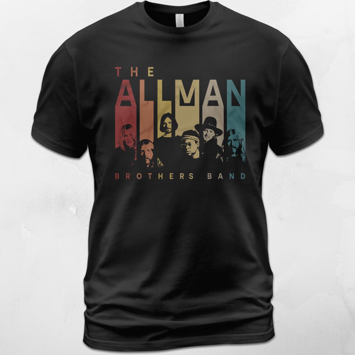 Retro The Allman Brothers Band Statesboro Blues Dreams Duane Gregg Allman Shirt XXL